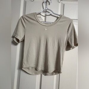 Nike Women's Short Sleeve Beige Tee